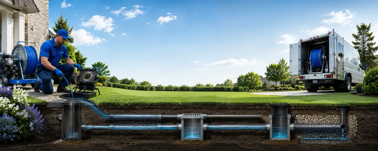 Outdoor drain cleaning information for Onsted, MI